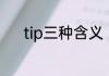 tip三种含义　tip是什么的简称