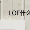 LOF什么意思　LOF是什么意思