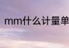 mm什么计量单位　mm是什么单位