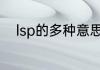 lsp的多种意思　pe是啥网络用语