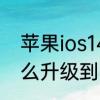 苹果ios14怎么升级ios15　苹果14怎么升级到ios1702