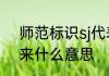 师范标识sj代表什么　j和s姓氏加起来什么意思