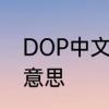 DOP中文是什么意思　备注dop什么意思