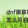 dnf徽章镶嵌　DNF白金徽章镶嵌栏怎么开启