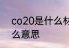 co20是什么材料　铝镁合金20是什么意思