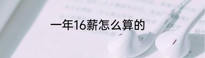 一年16薪怎么算的