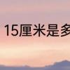 15厘米是多少寸　15寸是高多少厘米