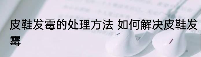 皮鞋发霉的处理方法 如何解决皮鞋发霉