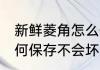 新鲜菱角怎么保存不会坏 新鲜菱角如何保存不会坏