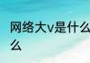 网络大v是什么意思 网络大v指的是什么