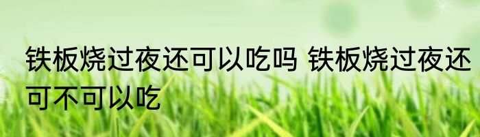 铁板烧过夜还可以吃吗 铁板烧过夜还可不可以吃