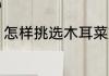 怎样挑选木耳菜好吃 如何挑选木耳菜