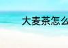 大麦茶怎么喝 大麦茶如何喝