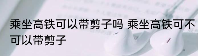 乘坐高铁可以带剪子吗 乘坐高铁可不可以带剪子