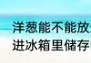 洋葱能不能放进冰箱里储存 洋葱能放进冰箱里储存吗