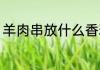 羊肉串放什么香料 羊肉串放哪些香料