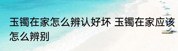 玉镯在家怎么辨认好坏 玉镯在家应该怎么辨别