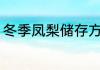 冬季凤梨储存方法 冬季凤梨如何储存