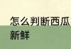 怎么判断西瓜不新鲜 如何判断西瓜不新鲜