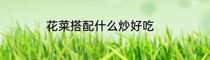 花菜搭配什么炒好吃