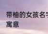 带柚的女孩名字 带柚的女孩名字以及寓意