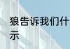 狼告诉我们什么道理 狼告诉我们的启示
