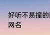 好听不易撞的网名男4字 适合男生的网名