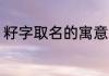 籽字取名的寓意 籽字取名的寓意介绍