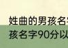 姓曲的男孩名字90分以上的 姓曲的男孩名字90分以上的介绍