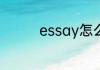 essay怎么读 essay读音