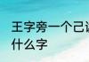 王字旁一个己读什么 王字旁一个己是什么字