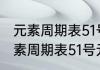 元素周期表51号元素怎么读 怎么读元素周期表51号元素