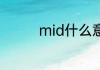 mid什么意思 mid的解释