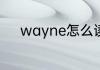 wayne怎么读 wayne英文解释