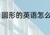 圆形的英语怎么读 圆形的英语如何读
