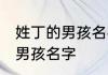 姓丁的男孩名字要霸气的 姓丁的最佳男孩名字