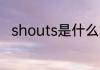 shouts是什么意思 shouts指什么