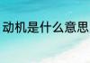 动机是什么意思 词语动机是什么意思