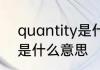 quantity是什么意思 quantity英语是什么意思