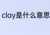 clay是什么意思 clay英语是什么意思