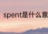 spent是什么意思 spent意思是什么
