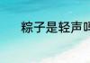 粽子是轻声吗 粽子是不是轻声