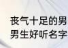丧气十足的男生名字英语 丧气十足的男生好听名字英语
