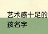 艺术感十足的男孩名字 超级文艺的男孩名字