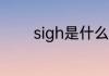 sigh是什么意思 sigh的意思
