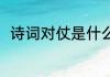 诗词对仗是什么意思 诗词对仗解释