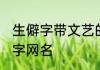 生僻字带文艺的网名 好听的两字生僻字网名