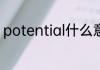 potential什么意思 potential的意思