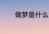 做梦是什么意思 做梦的意思