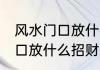 风水门口放什么招财 阳宅风水家里门口放什么招财